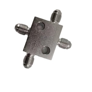 Conector de Cuatro Vías de Acero Inoxidable Haofa AN3 con Rosca Externa, Pieza de Repuesto para Sistemas de Frenos - Product Image 1