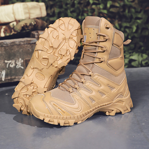 Nouvelles Bottes Tactiques Hommes Noires en Microfibre Taille 39-46 pour Camping, <span class=keywords><strong>Chasse</strong></span>, Entraînement et Activités de Plein Air – Modèle Désert AS33 5AA UZMK - Product Image 3