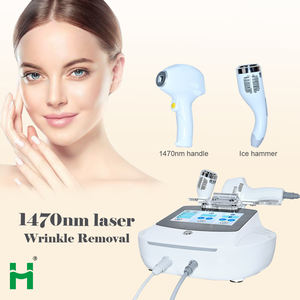 화메이 레이저 스킨 케어 휴대용 1470nm 프락셔널 레이저 피부 타이트닝 및 주름 제거 머신 (아이스 해머 포함) - Product Image 3