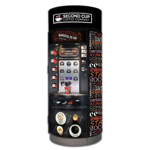 เครื่องจำหน่ายชา/<span class=keywords><strong>กาแฟ</strong></span>แบบหยอดเหรียญพร้อมระบบจ่ายเงินด้วยบัตรเครดิต หน้าจอ<span class=keywords><strong>โฆษณา</strong></span> และระบบหมุนด้วยมือแบบหุ่นยนต์ - Product Image 5