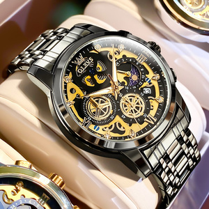 OLEVS 9947 Elegante Orologio da Polso Originale al Quarzo per Uomo, Cronografo in Acciaio Inossidabile, Orologio Business con Data Automatica e Lancette Luminose - Product Image 5