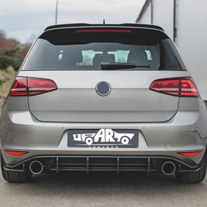 Diffusore Posteriore in Fibra di Carbonio Stile V2 Haosheng ad Alto Tasso di Riacquisto per <span class=keywords><strong>Volkswagen</strong></span> VW <span class=keywords><strong>Golf</strong></span> 7 MK7 <span class=keywords><strong>VII</strong></span> GTI - Product Image 4