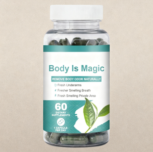 OEM-Chlorophyll-Kapseln-Entfernen Sie natürlich Körpergeruch, erfrischen Sie Unterarme, Atem und privaten Bereich - Product Image 1