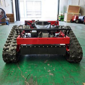 Tondeuse à gazon télécommandée haute performance à essence, chenilles en caoutchouc de 550 mm, hauteur réglable pour terrains de golf et fermes - Product Image 3