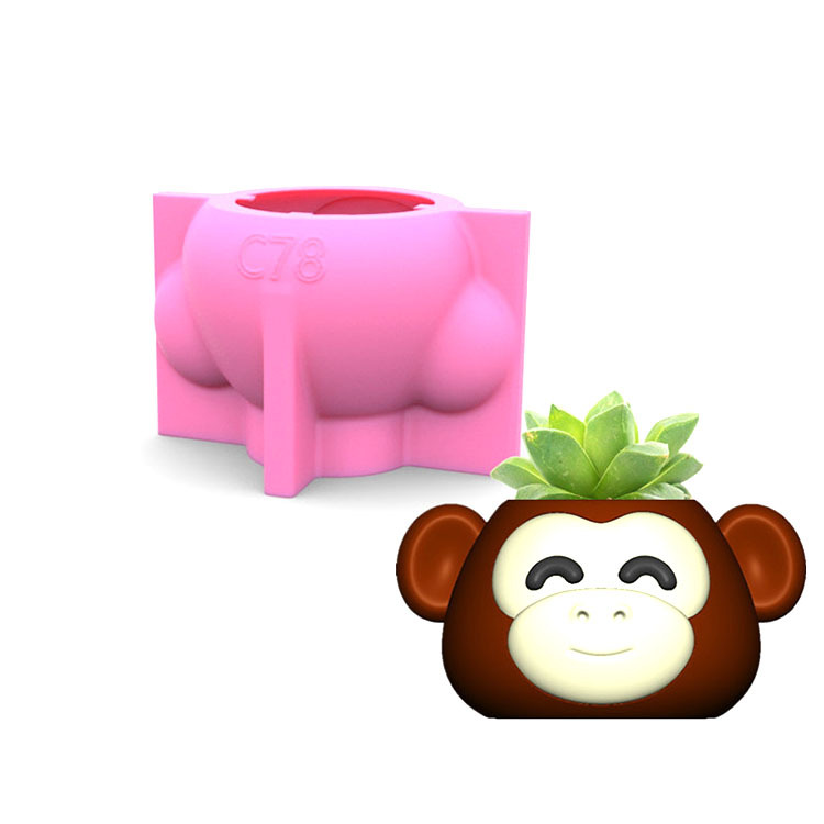 Moule Silicone 3 Singes Sages 3D – Idéal Pour Savons, Bougies & Résine | Anti-adhésif & Super Flexible