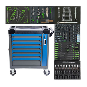 Tủ dụng cụ sắt thép 8 ngăn, bộ dụng cụ cơ khí 200 món, hỗ trợ OEM ODM, chất liệu Cr-V, kèm xe đẩy, hộp dụng cụ cơ khí có kèm dụng cụ - Product Image 1