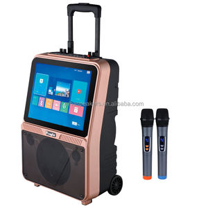 Gran oferta 2023, reproductor de altavoz de karaoke de fiesta al aire libre de alta fidelidad <span class=keywords><strong>para</strong></span> el hogar con pantalla de letras, altavoz inalámbrico de diente azul - Product Image 3