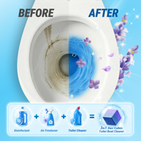 Bloc nettoyant solide pour toilettes Lavande Rêve, fraîcheur longue durée, dissolvant de taches, désodorisant et détartrant