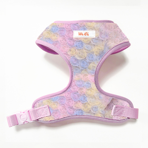 Gacent Factory Custom Lila Pfingstrose Spitze Neopren Hunde geschirr Verstellbare, weich gepolsterte Haustier weste für kleine und mittlere Hunde - Product Image 1