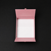 Boîte rigide personnalisée de luxe en carton gris recyclable, imprimée, rose, carrée, estampillée à chaud, pour parfum, vin, bougie parfumée, cadeau