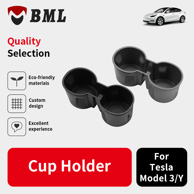 Mingqian Cup Holder for Tesla Model 3/Y Accessories - Beverage Holder Drink Can Holder