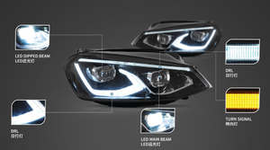 AURON 2014-2019 VW Golf 7 Iluminación LED de Luz Baja 12V 36W 6000 lm 6000K Nuevo Ajuste Universal 6 Meses de Garantía - Product Image 6