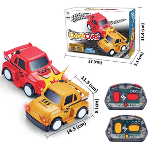 Zhorya 2.4G Coche de Choque RC con Control Remoto para Niños, Juguete de Batalla para Dos Jugadores con Luz y Sonido - Product Image 1