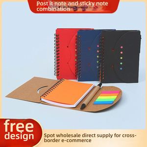 Factory Straight Hair Spot Wholesale <b>Notes</b> Can Tear Office Combination Business Kraft Paper <b>Notes</b> with Notebook - Product Image 1