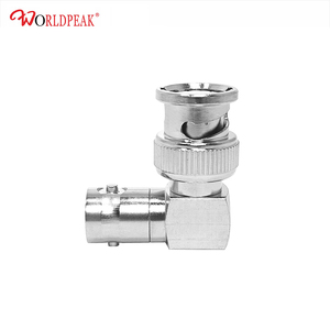 90 grados BNC ángulo recto macho <span class=keywords><strong>a</strong></span> BNC hembra adaptador de vídeo en forma de L <span class=keywords><strong>enchufe</strong></span> <span class=keywords><strong>a</strong></span> Jack divisor CCTV SDI RF conector adaptador coaxial - Product Image 2