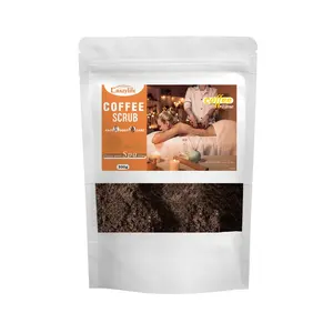 Penjualan Terbaik kustom produsen scrub kulit mengelupas pemutih natural aroma biji kopi scrub Tubuh