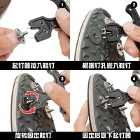 Pointes de golf métalliques de remplacement pour chaussures de cricket, crampons de football, vis spéciales pour le sport M15/64-30UN-2A