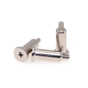 Vis à tête plate à embase limitée, à rainures cruciformes, en acier inoxydable et acier au carbone, moletées, sur mesure en usine - Product Image 1