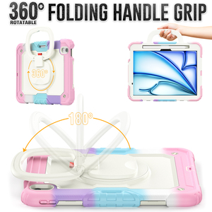 <span class=keywords><strong>Housse</strong></span> de <span class=keywords><strong>protection</strong></span> rotative 360 personnalisée étui de <span class=keywords><strong>protection</strong></span> multifonctionnel à 3 couches pour <span class=keywords><strong>iPad</strong></span> Air 11 M2 <span class=keywords><strong>Pro</strong></span> 11 M4 2024 - Product Image 2