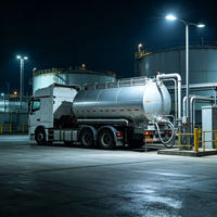 Semi-remorque citerne en aluminium léger, performance d'étanchéité stable pour le transport d'huiles et de liquides chimiques