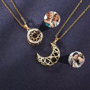 สร้อยคอคู่รักฉายภาพพระจันทร์<span class=keywords><strong>เกาหลี</strong></span><span class=keywords><strong>100</strong></span><span class=keywords><strong>ภาษา</strong></span>ฉันรักสร้อยคอคู่รัก - Product Image 4