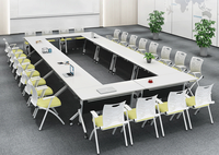 Ensemble de table et de chaises de formation en gros pour salle de classe, école, bureau, salle de conférence, mobilier