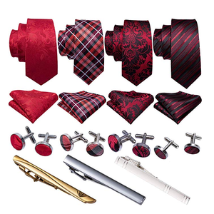 Китайские мужские галстуки 3 шт., коллекция жаккардовых тканых галстуков + подарочная коробка - Product Image 4