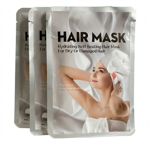 Masque capillaire auto-chauffant, pack vapeur pour cheveux, crème hydratante nourrissante lissante réparatrice pour cheveux secs et abîmés - Product Image 1