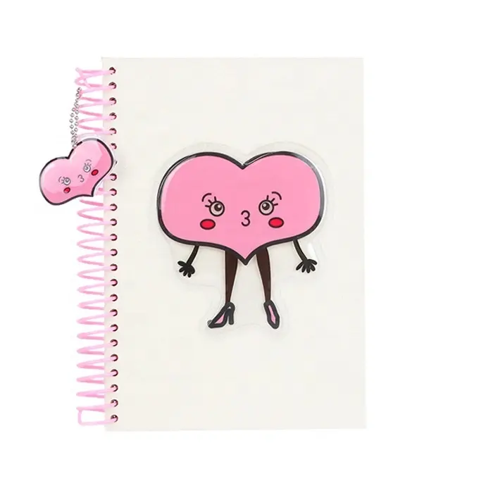 A5 Anneau En Spirale Cahier Kawaii Avec PVC Couverture De Paillettes