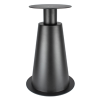 Pied de table de luxe moderne nordique rond robuste pour restaurant, café, bistrot, base de table en acier inoxydable doré