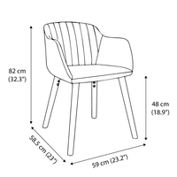 Chaise de salle à manger moderne en tissu rembourré, assise douce et rembourrée, pieds en bois de caoutchouc pour la maison, la cuisine, le restaurant, le café, meubles