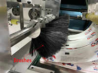 Machine à plier le papier pour étiquettes de billets d'embarquement à grande vitesse FD-320S, pliage en pile, capacité de production de 80 m/min, 1 personne, 320 mm