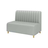 Combinaison de meubles de café haut de gamme blancs et dorés |   Canapé commercial durable et chaises à structure métallique pour hôtel de charme