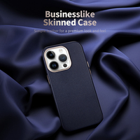 Étui de téléphone portable en cuir PU magnétique avec chargeur sans fil de luxe, protection intégrale, personnalisé, antichoc pour iPhone 15/14/13
