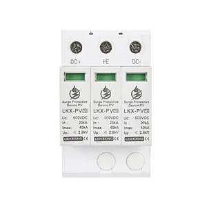 professional transparent t1 t2 surge protector dc 3p arrester hot selling home surge protector