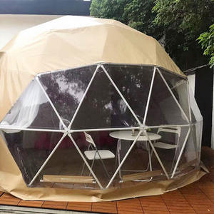 Çöl için cibinlik pencere ile 6m çap 28 Sqm jeodezik cam kubbe çadır - Product Image 3