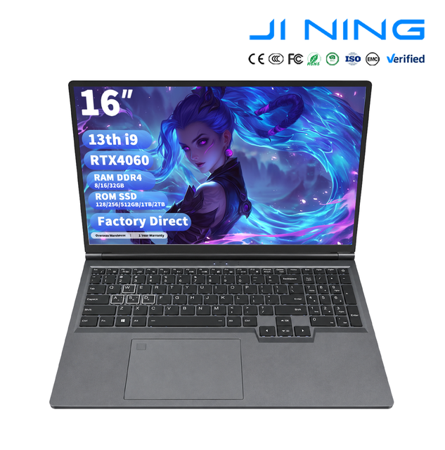 New Notebook PC OEM Intel Core I9 13900H Creator 16 Inch 14 Core 32GB DDR5 1TB SSD RTX 4060 IPS Backlit Keyboard Camera