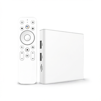 Boîtier TV Android 14 XS97 RK3518 Quad Core 2 Go de RAM Lecteur multimédia 4K Ultra HD WiFi 6 BT Télécommande vocale