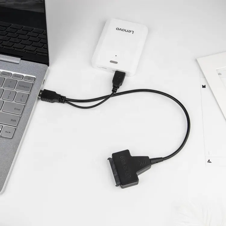 Yüksek hızlı usb 2.0 sata 22 pin 2.5 inç sabit sürücü adaptör kablosu