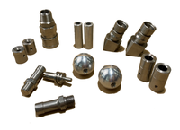 Pedales para Camión Kcrown de Acero Inoxidable SUS304, Mecanizados por CNC, Anodizados, 150x35x4mm, Tolerancia de 0.05mm