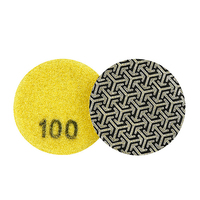 Tampon de polissage diamant électrolytique personnalisable de 2 pouces 50mm pour verre de dalle de pierre