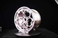 Borui Forged Wheels New Style Herzförmige 15 Zoll 6,5 j 4 X100 ET35 Rose Red Leichtmetall rad Geeignet für Pkw-Räder