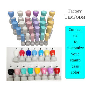لون الباستيل <span class=keywords><strong>HA</strong></span> حامل ختم رغوة فلاش ذاتي الحبر طوابع المعلم جولة فلاش الطوابع - Product Image 4