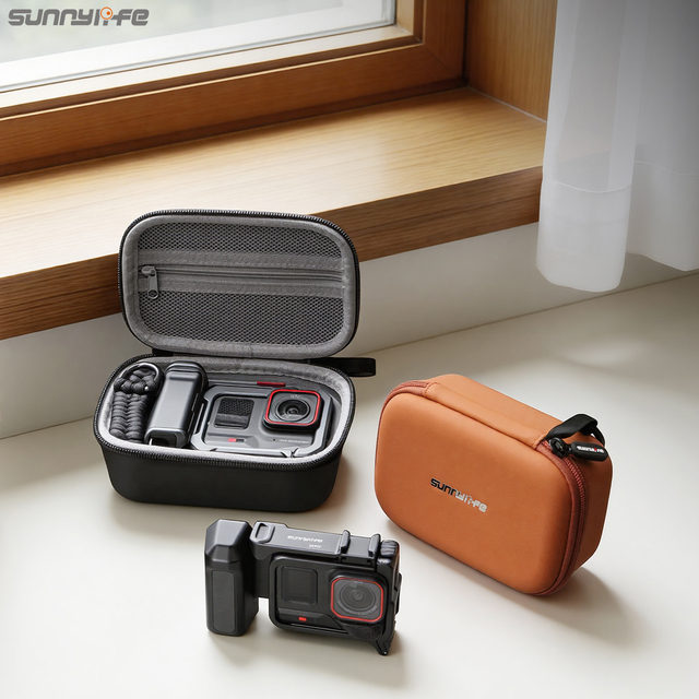 Sunnylife Portable Carrying Case Mini Handbag Storage Accessories for Insta360 Ace Pro 2/1 Street Photography Kit
