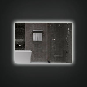 직사각형 Led 거울 터치 센서 스위치 Led 백라이트 거울 방수 구리 무료 안개없는 스마트 거울 - Product Image 3