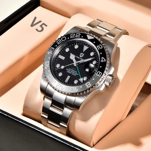 Nuevo Reloj Mecánico Pagani Design PD-1662, Bisel de Cerámica Negro y Gris, Reloj GMT de Marca de Primera Calidad, Cristal de Zafiro, Reloj Automático - Product Image 2