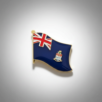 GREPAS GIFTS Épinglette drapeau des Îles Cayman de 1 pouce, épinglette patriotique mondiale pour chapeau