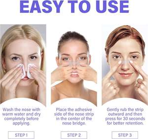 Tiras nasales de seda Premium para respirar cinta nasal para deportes y dormir tiras antironquidos ayudan a dejar de roncar y aliviar la congestión nasal - Product Image 6