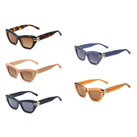 Lunettes de soleil polarisées de créateur de luxe de haute qualité pour femmes Lunettes de soleil en acétate personnalisées de l'usine