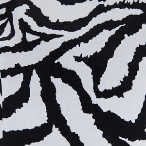 Robe courte Bretelles fines réglables Fermeture éclair latérale invisible Robe imprimé animal - Product Image 6